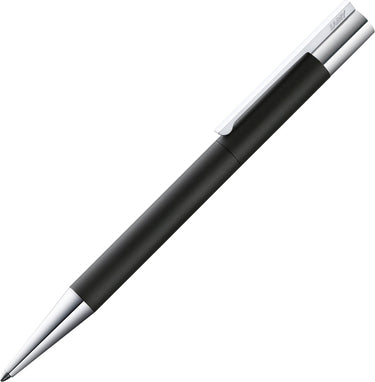 Lamy scala balpen 280 – van roestvrij staal – in matzwart, met draaisysteem, schrijfdikte m, grootvulling in zwart