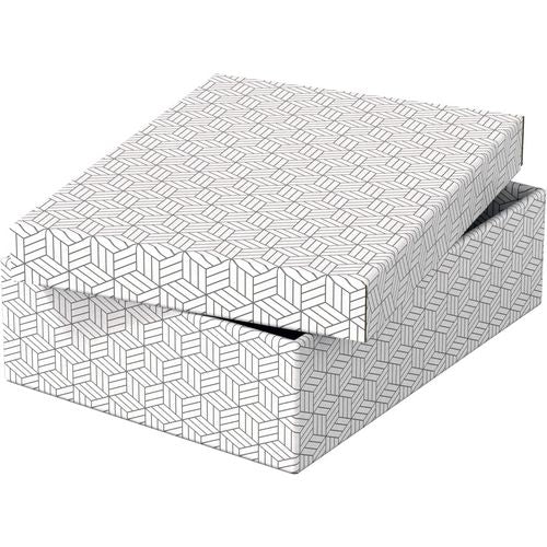 Esselte opbergdoos 628284 medium plat 9 l wit