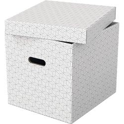 Esselte opbergdoos 628288 cube large 36 l wit