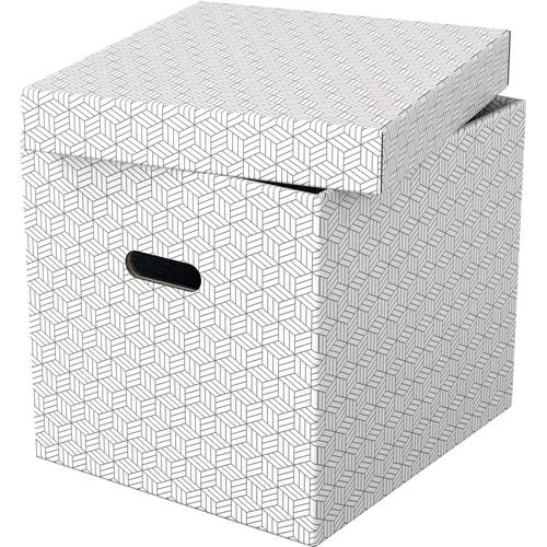 Esselte opbergdoos 628288 cube large 36 l wit