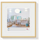 Walther new lifestyle - kunststof lijst - fotoformaat 20x20 cm - goud