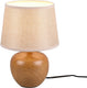 Rl live your light reality luxor - tafellamp - hout element - excl. 1x e14 28 w - snoerschakelaar