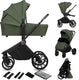 Lionelo mika plus - kinderwagen 2in1 - xxl set - veelzijdig en jaarrond - grote wielen - tot 22kg - bediening met een hand - voor alle soorten terrein - accessoireset