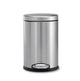 Simplehuman prullenbak rond 4,5 l - zilver - rvs