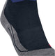 Falke tk2 anti-blaar dik wol functioneel materiaal wandelsokken heren blauw - maat 44-45