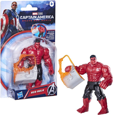 Hasbro avengers actiefiguur red hulk 10cm marvel speelgoed.
