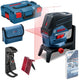Bosch professional gcl 2-50 c accu kruislijnlaser rood 12v + plafondklem basic body in l-boxx - 0601066g08