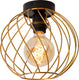 Lucide danza - plafonnière (plafondlamp) - ø 25 cm - 1xe27 - mat goud messing