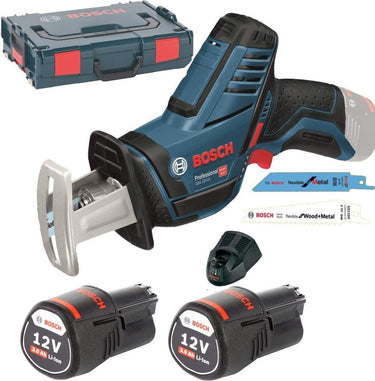 Bosch professional gsa 12v-14 reciprozaag - met 2x 12v accu en lader