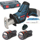 Bosch professional gsa 12v-14 reciprozaag - met 2x 12v accu en lader