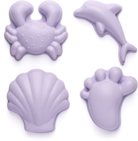 Scrunch zandvormpjes - paars - opvouwbaar - recycleerbaar