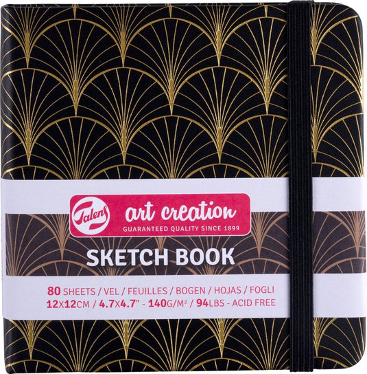 Talens art creation schetsboek - art deco - 12x12cm
