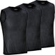Gripgrab - ultralight 3pack mesh mouwloos base layer zomer fiets ondershirt polygiene zweethemd - zwart - heren - maat xxl