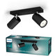 Philips led philips kosipo opbouwspot - 2-lichts - zwart