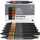 Winsor newton 0290115 promarker™ 6 skin tones set 2 | professionele layoutmarkers alcoholmarkers
