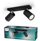 Philips kosipo opbouwspot - 2-lichts - zwart