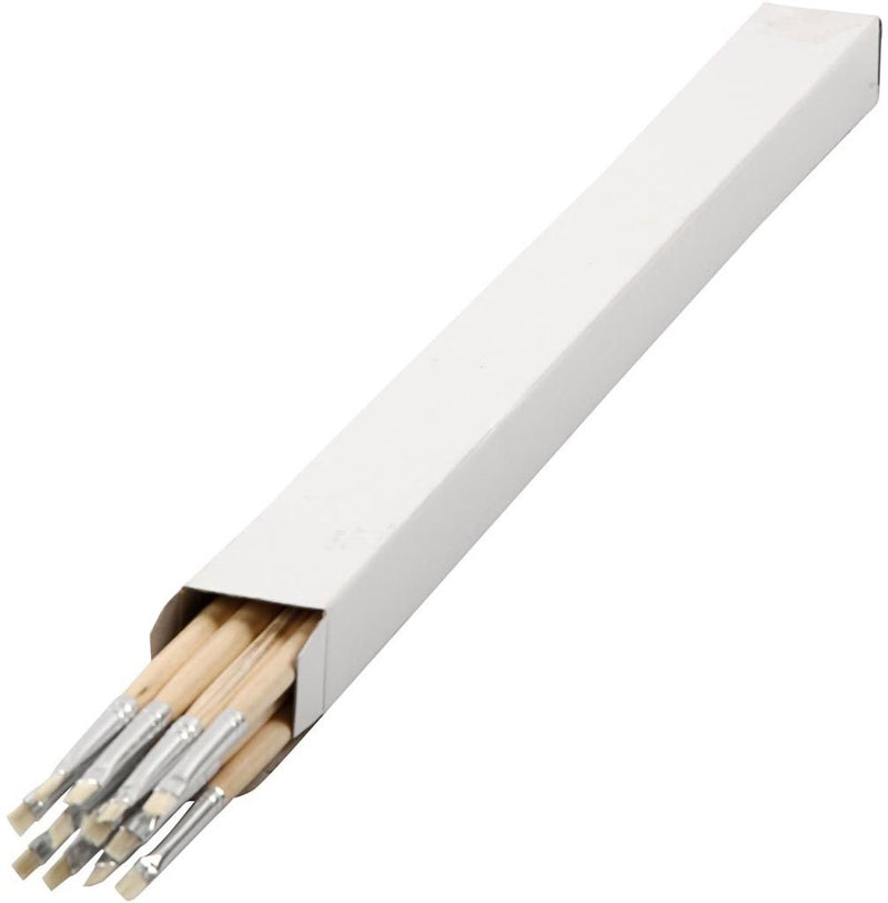 Load image into Gallery viewer, Creativ company houten kwasten nr. 0, lange steel, 12st.
