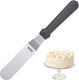 Westmark professioneel paletmes, gebogen, flexibel, lemmet: 3 x 10 cm, lengte: 25 cm, roestvrij staal kunststof, master line, zwart zilver, 31252270