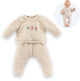 Corolle babypop trainingspak - beige outfit voor pop 42cm. m