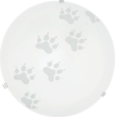 Eglo mars wand- en plafondlamp - ø 24, 5 cm - wit - dierenvoetjes
