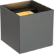Lucide xio - wandlamp - led dimbaar - g9 - 1x4w 2700k - verstelbare stralingshoek - grijs
