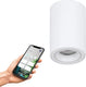 Eglo connect.z carosso-z smart opbouwlamp - gu10 - 9,5 cm - wit - instelbaar rgb wit licht - dimbaar - zigbee