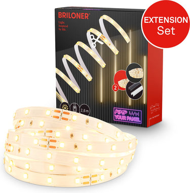 Briloner pimp your panel - uitbreidingsset led strip 2,6m - 8019147 - uitbreidingsset ww - pimp your panel - inkortbaar - zelfklevend - uitschuifbaar - 262,5 x 1 cm