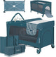 Lionelo flower campingbedje - 2in1 - meegroeibed - co-sleeper - lockguard - draagtas - reisbedje box - praktische zij-ingang met ritssluiting - hoogwaardige schuimmatras - snel opvouwsysteem - multifunctionele box en reiswieg