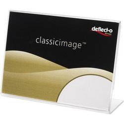 Tafeldisplay deflecto de480401 transparant