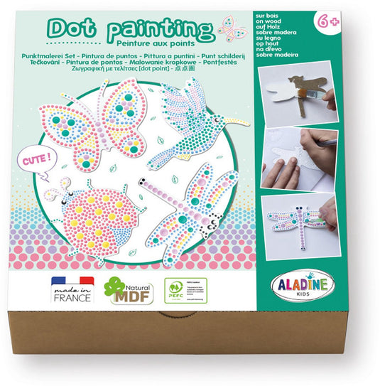 Aladine dot painting set - natuur schilderen voor kinderen.