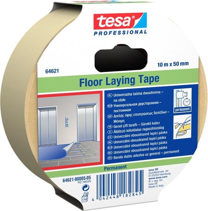 Load image into Gallery viewer, Tesa professional transparent double-sided self-adhesive tape pp-carrier and synthetic rubber
