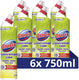 Glorix toiletreiniger - zonder bleek - lime - 6 flessen x 750 ml - voordeelverpakking