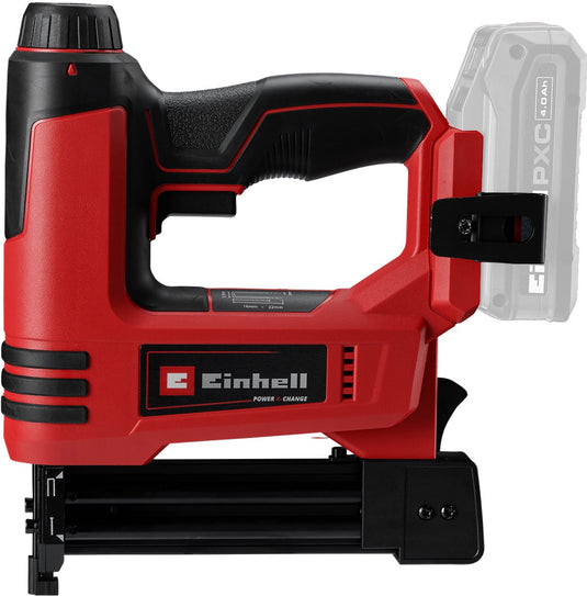 Einhell accu tacker te-cn 18 li solo - power x-change - 18 v li-ion - max. 20 schoten per minuut - incl. 300 spijkers - incl. 300 nieten - excl. accu en oplader