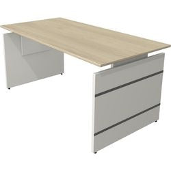 Zit-sta-bureau kerkmann 11464050 rechthoekig esdoorn