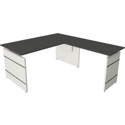 Zit-sta-bureau kerkmann 11465013 hoekbureau antraciet