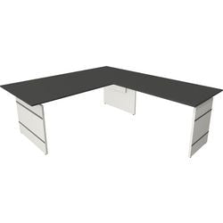 Zit-sta-bureau kerkmann 11466213 hoekbureau antraciet