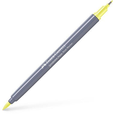 Faber-castell - duo aquarel marker goldfaber - licht geel glanzend 104 - brush 0,6mm - fc-164604