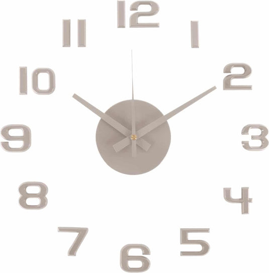 Karlsson wandklok diy sunset numbers - grijs - ø35cm - wandklok scandinavisch
