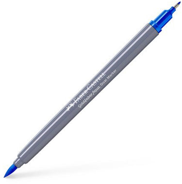 Faber-castell - duo aquarel marker goldfaber - phthaloblauw 110 - brush 0,4mm - fc-164610