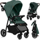 Lionelo emma one buggy en kinderwagen tot 22 kg – xxl kapje – eva wielen – lichtgewicht en onderhoudsvrij – verstelbare rugleuning – eénhandig inklapbaar – verstelbare duwstang – centrale voetrem – 5-punts veiligheidsgordel – stadswandelwagen