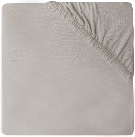 Jollein - baby hoeslaken jersey (nougat) - katoen - hoeslaken wieg - 70x140cm 75x150cm