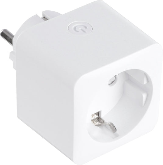 Q-link adapterstekker - randaarde - wifi meter - 16a - wit