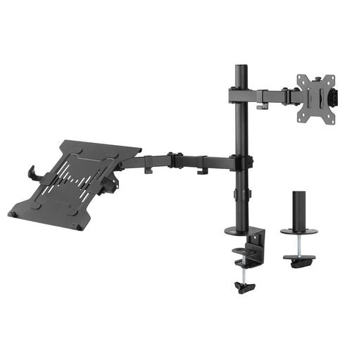 Monitorstandaard act ac8305 aluminium, kunststof, staal zwart