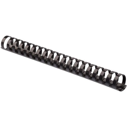 Pack 100 binding combs black 5347307 fellowes plastic a4 16mm