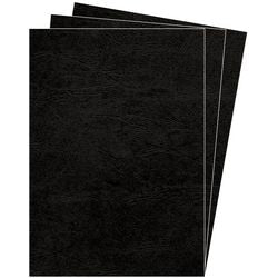 Pack 100 binding cover black 5374401 fellowes