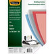 Fellowes pack 100 binding cover transparent 5376001 pvc a4
