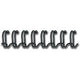 Fellowes pack 100 binding combs black 53265 a4 10mm