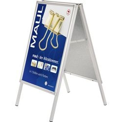 Stoepbord maul 6631108 115 x 62,4 x 75,6 cm zilver