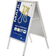 Stoepbord maul 6631108 115 x 62,4 x 75,6 cm zilver