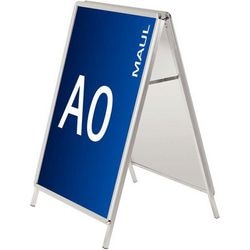Stoepbord maul 6631208 105 x 45 x 67,3 cm zilver